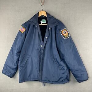 Vintage VFW Veteran’s Men’s Large Maple Snap Jacket; Made in USA